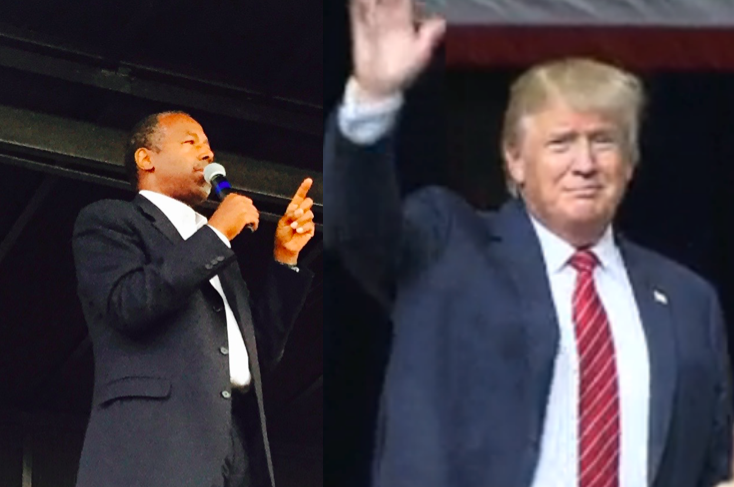 Ben Carson Donald Trump Standing 2.png