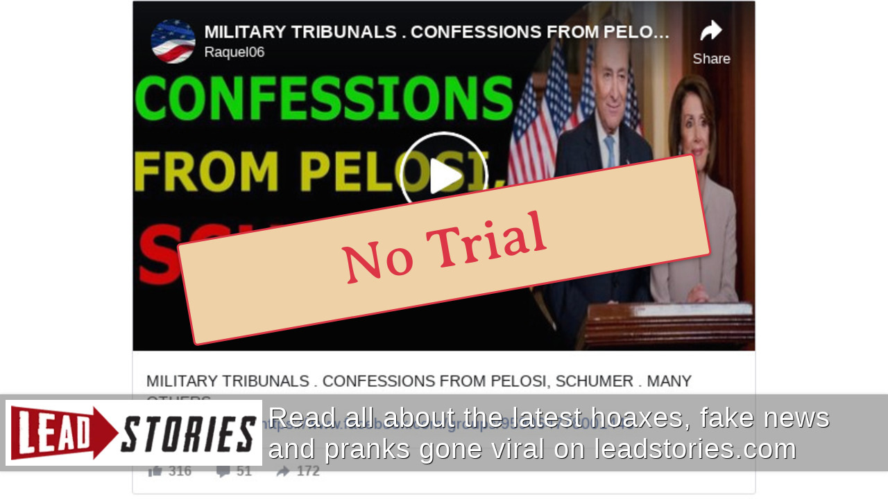 Fact Check Pelosi Schumer And Many Others Did Not Make Confessions In