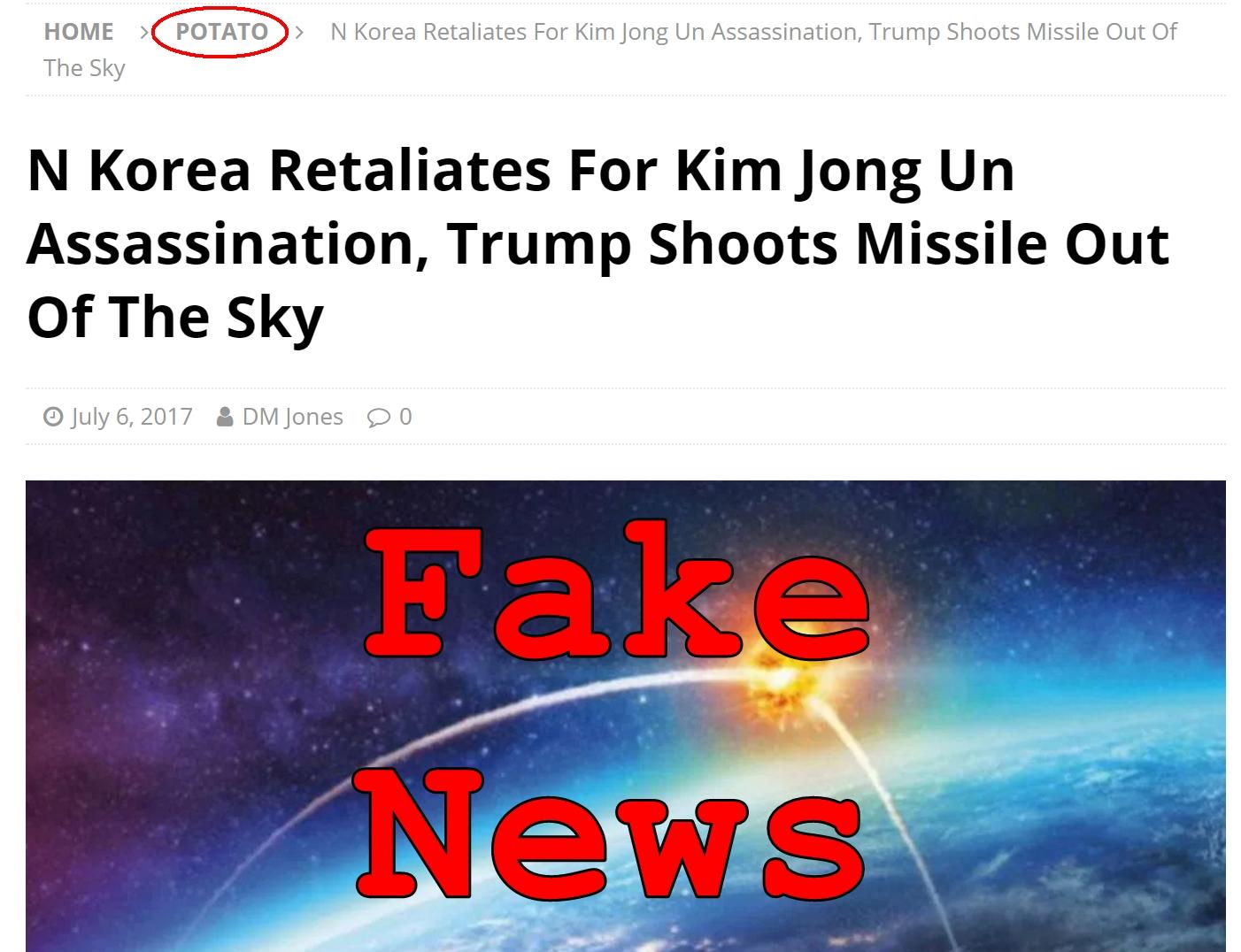 Fake News: Kim Jong Un NOT Assassinated, NO Missile Retalliation By New Dictator