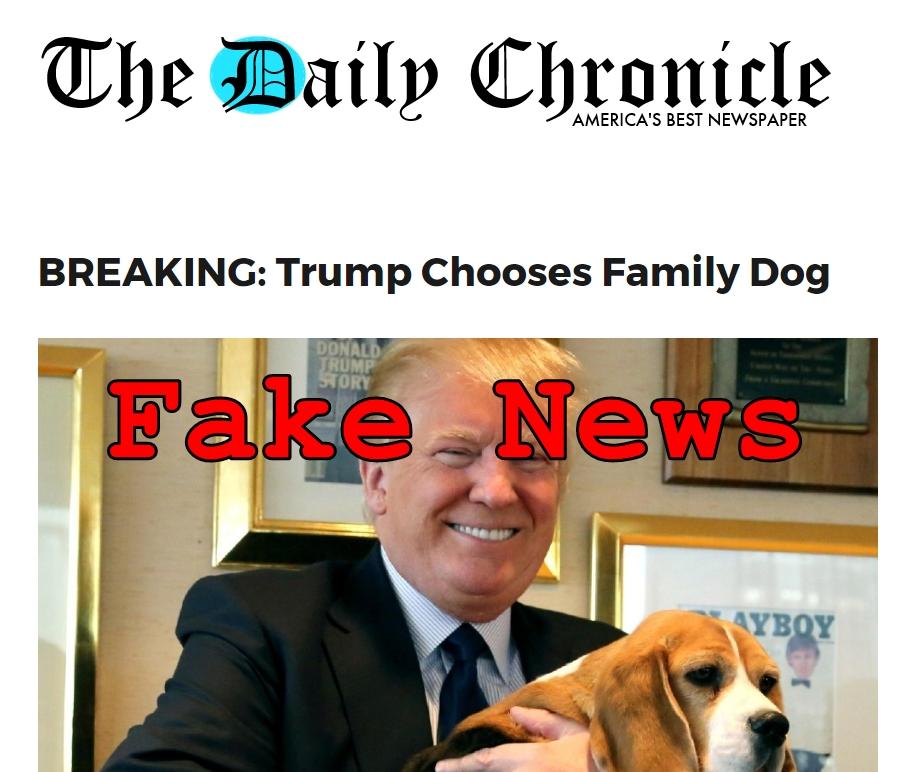 Fake News: Trump Did NOT Choose Family Dog