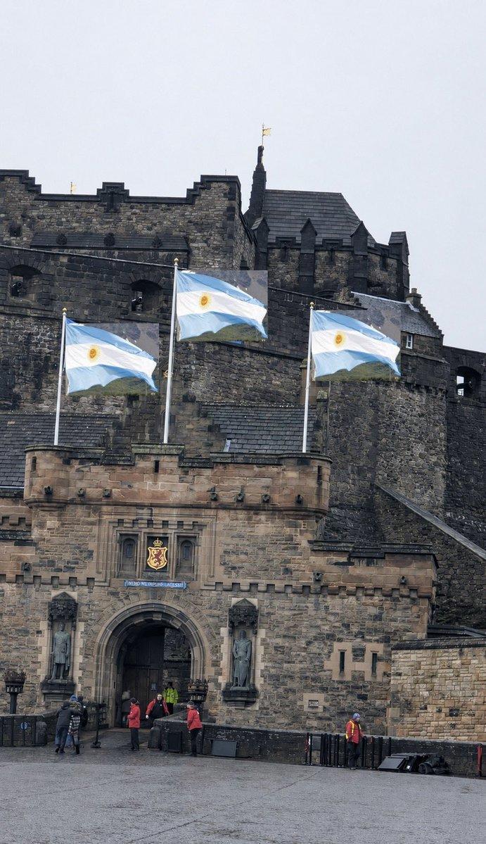 Argentina flags on Edinburgh Castle.jpg