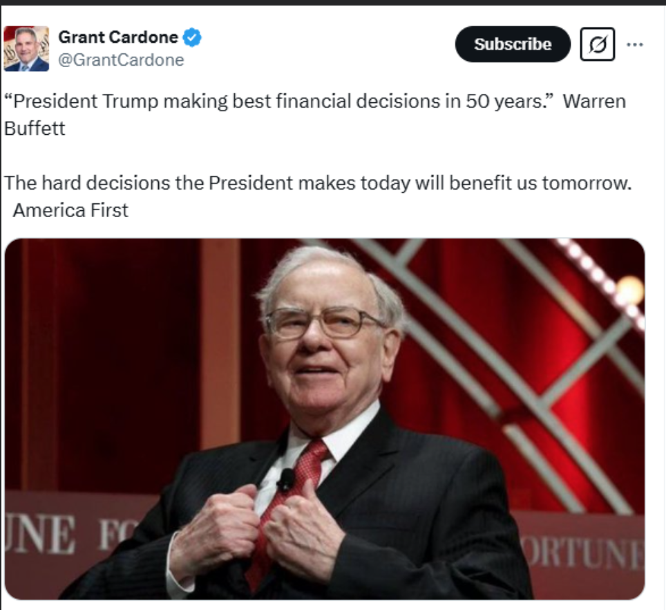 Fact Check: NO Evidence Warren Buffett Said 'President Trump Making ...