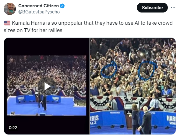 Fact Check: Image Of Kamala Harris Rally NOT Digitally Altered To Fake ...