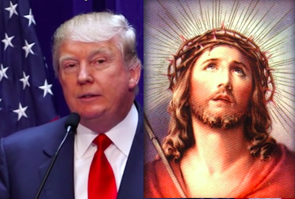 Donald Trump with Jesus Christ