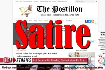 Fake News: British Police Did NOT Find Putin's Passport at Scene of Salisbury Poison Attack