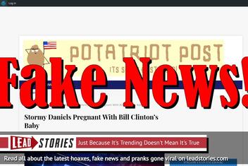 Fake News: Stormy Daniels NOT Pregnant With Bill Clinton's Baby