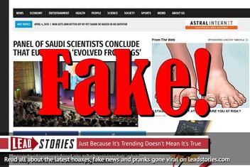 Fake News: Panel of Saudi Scientists Did NOT Conclude Europeans Evolved From Pigs