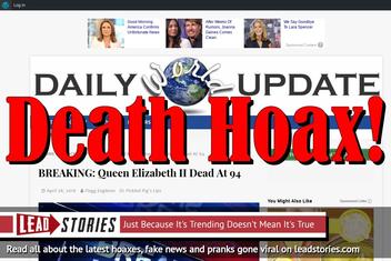 Fake News: Queen Elizabeth II NOT Dead At 94