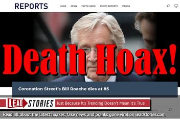 Fake News: Coronation Street's Bill Roache Did NOT Die at 85