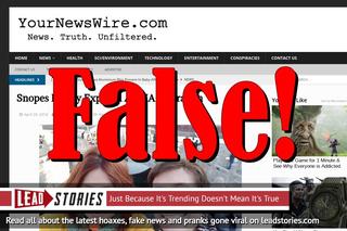 Fake News: Snopes NOT Finally Exposed As CIA Operation