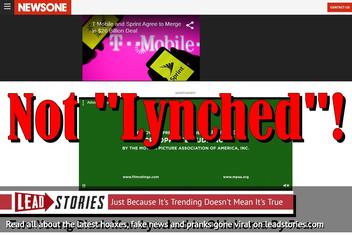 Fake News: Two Young Black Men NOT "Lynched" In Oklahoma By Four Whites