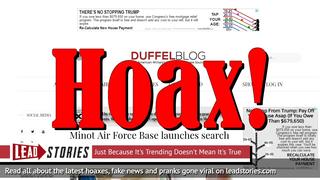 Fake News: Minuteman Nuclear Missile NOT Missing At Minot Air Force Base