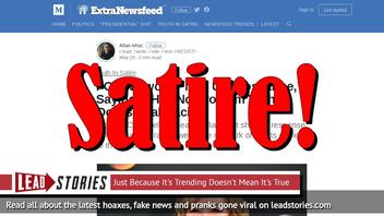 Fake News: FOX Network Did NOT Pick Up 'Roseanne,' Did NOT Say It Has No Problem With Occasional Racism