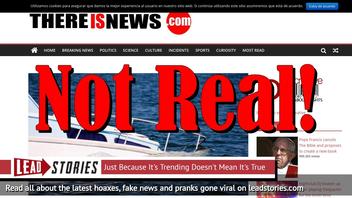 Fake News: Young Men Did NOT Rent Yacht, It Did NOT Sink By Excess Of Prostitutes