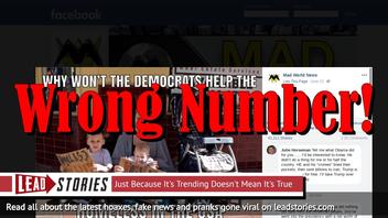 Fake News: Democrats Will NOT Help 2,483,539 Homeless Children In The USA... Because There Aren't That Many