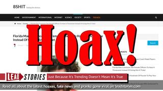 Fake News: Florida Man Did NOT Convince Two Female Officers To Have A Threesome Instead Of Giving Him A Ticket