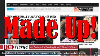 Fake News: Teen On 'Female Viagra' Did NOT Crash Into Building While Masturbating To Gear Shift