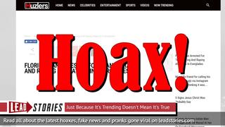 Fake News: Florida Man NOT Arrested For Tranquilizing And Raping Alligators In Everglades