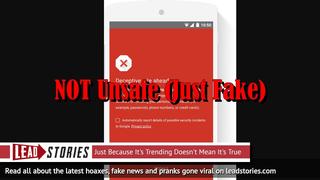 Fake News Site Pushing Michael J. Fox Death Hoax Marked As Unsafe By Google (Along With Lead Stories Debunk!)