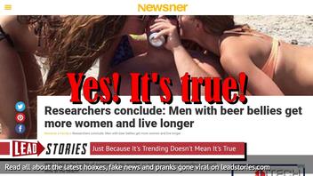 NOT Fake News: Research confirms: Men with beer bellies attract more women and live longer