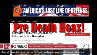 Fake News: Hillary Clinton NOT In 6-Car Collission In New Hampshire