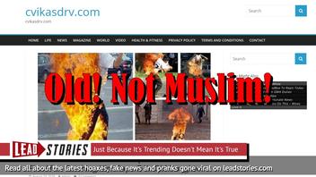 Fake News: Woman Did NOT Set Pedophile Muslim Man on Fire After Catching Him Rape 7-Yr-Old Daughter