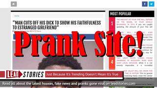 Fake News: Man Did NOT Cut Off His D*ck To Show Faithfulness To Estranged Girlfriend
