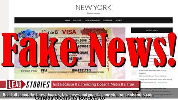 Fake News: Canada Did NOT Open Borders To Zimbabwean Visitors, Visa Still Required