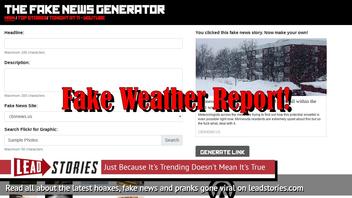 Fake News: Minnesota NOT Expected To Get 16 Inches Of Snowfall Within The Next Week  