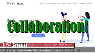 Lead Stories and Factmata Announce Collaboration In Fight Against Fake News