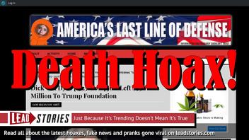 Fake News: Dick Van Dyke Did NOT Die, Did NOT Leave $59 Million To Trump Foundation