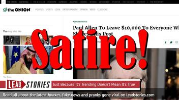 Fake News: Paul Allen NOT To Leave $10,000 To Everyone Who Shares This Post