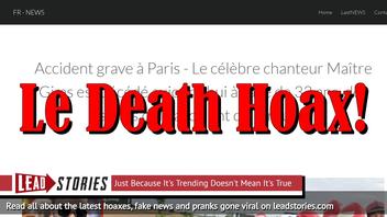 Fake News: Singer Maître Gims NOT Dead After Road Accident In Paris