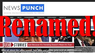 Fake News Website YourNewsWire Renamed NewsPunch (Again) -- Possibly To Avoid Filters
