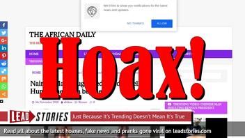 Fake News: Nairobi Man NOT Caught Red-handed Selling Human Meat in a Butchery