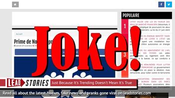 Fake News: French President Macron Did NOT Announce Removal of Christmas Bonus From Family Benefits (CAF)