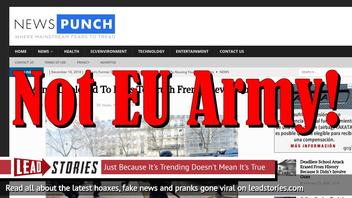 Fake News: NO EU Army Deployed To Paris To Crush French Revolution