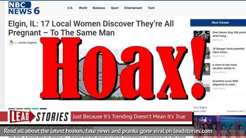 Fake News: No, 17 Local Women Did NOT Discover They Were All Pregnant To The Same Man