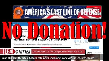 Fake News: Penny Marshall Did NOT Donate Estate to Trump 2020