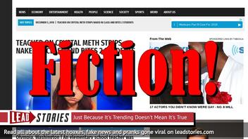 Fake News: Teacher on Crystal Meth Did NOT Strip Naked in Class, Bite 2 Students