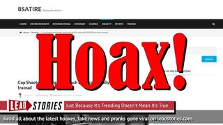 Fake News: Cop Did NOT Accidentally Kill Black Man While Shooting At Flying Cockroach