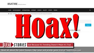 Fake News: Man Did NOT Wake Up After 10 Years In Coma To Fall Back In After Seeing Hospital Bill