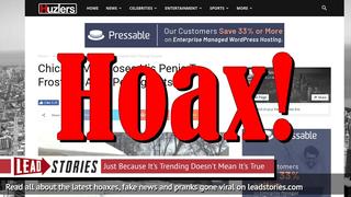 Fake News: Chicago Man Did NOT Lose His Penis To Frostbite After Peeing Outside