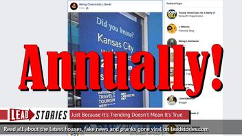 Fake News: Kansas City Does NOT Welcome 25 Million Visitors Anally