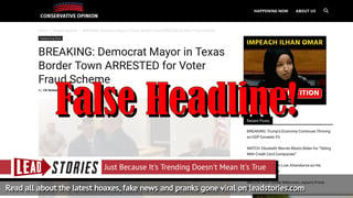 Fake News: Democrat Mayor in Texas Border Town NOT Arrested for Voter Fraud Scheme