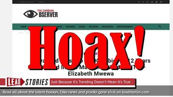 Fake News: Zambian Nurse Did NOT Swap Close To 5,000 Babies In 12 Years At Maternity Ward