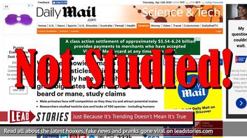 Fake News: Study Did NOT Find Men With Beards or Long Hair Have Smaller Testicles
