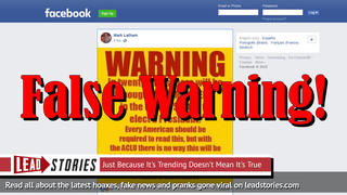 Fake News: There Will NOT Be Enough Muslim Voters In The United States In 20 Years To Elect A President 