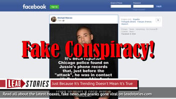 Fake News: Chicago Police Did NOT Find On Jussie Smollett's Phone Records Before 'Attack" He Was In Contact with Cory Booker And Aunt Kamala Harris, Orchestrating To Start A Race War