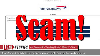 Fake News: British Airways Is NOT Gifting 2 FREE Tickets To All To Celebrate Their 45th Anniversary